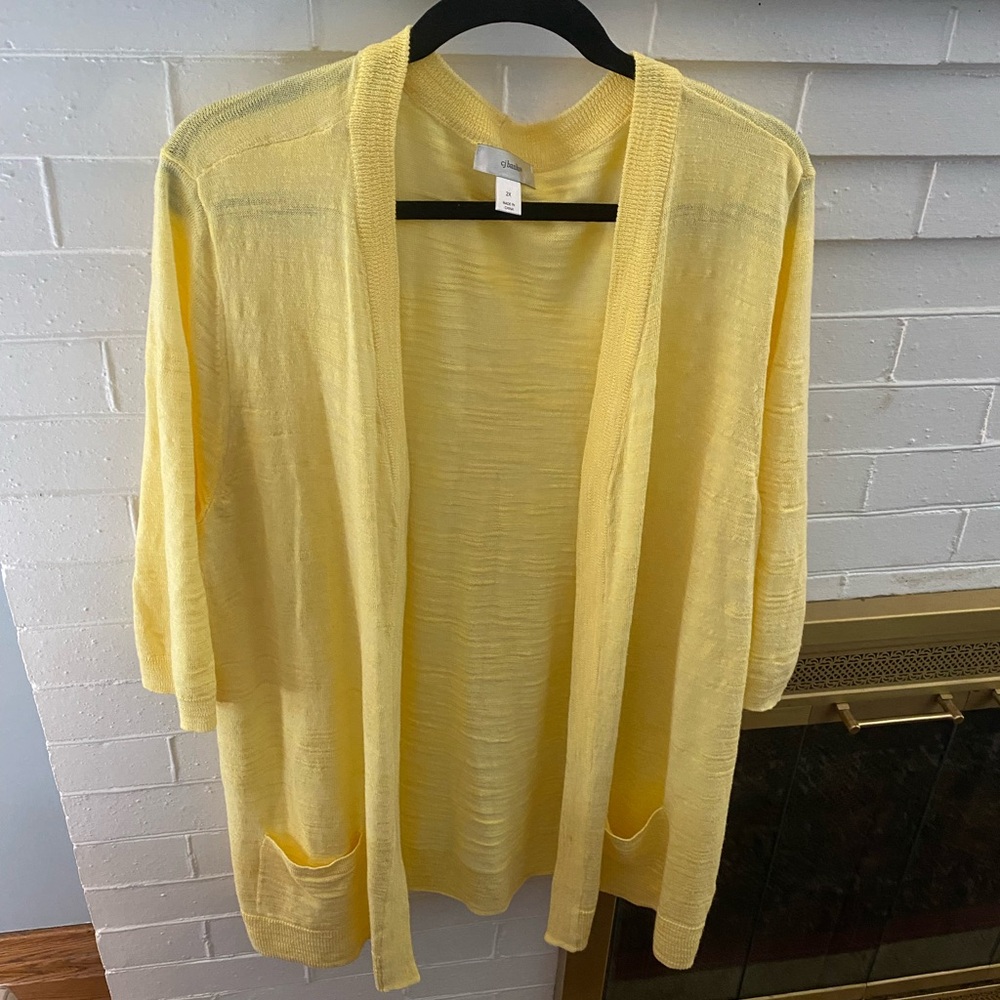 Sz 2x CJ Banks Open Sweater
